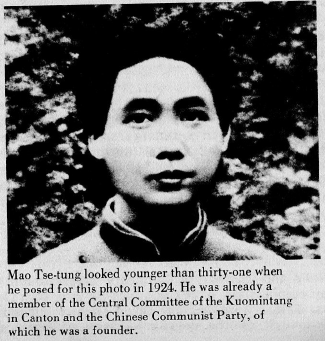 Mao Tse-tung looked younger than thirty-one when he posed for this photo in 1924. He was already a member of the Central Committee of the Kuomintang in Canton and the Chinese Communist Party, of which he was a founder.