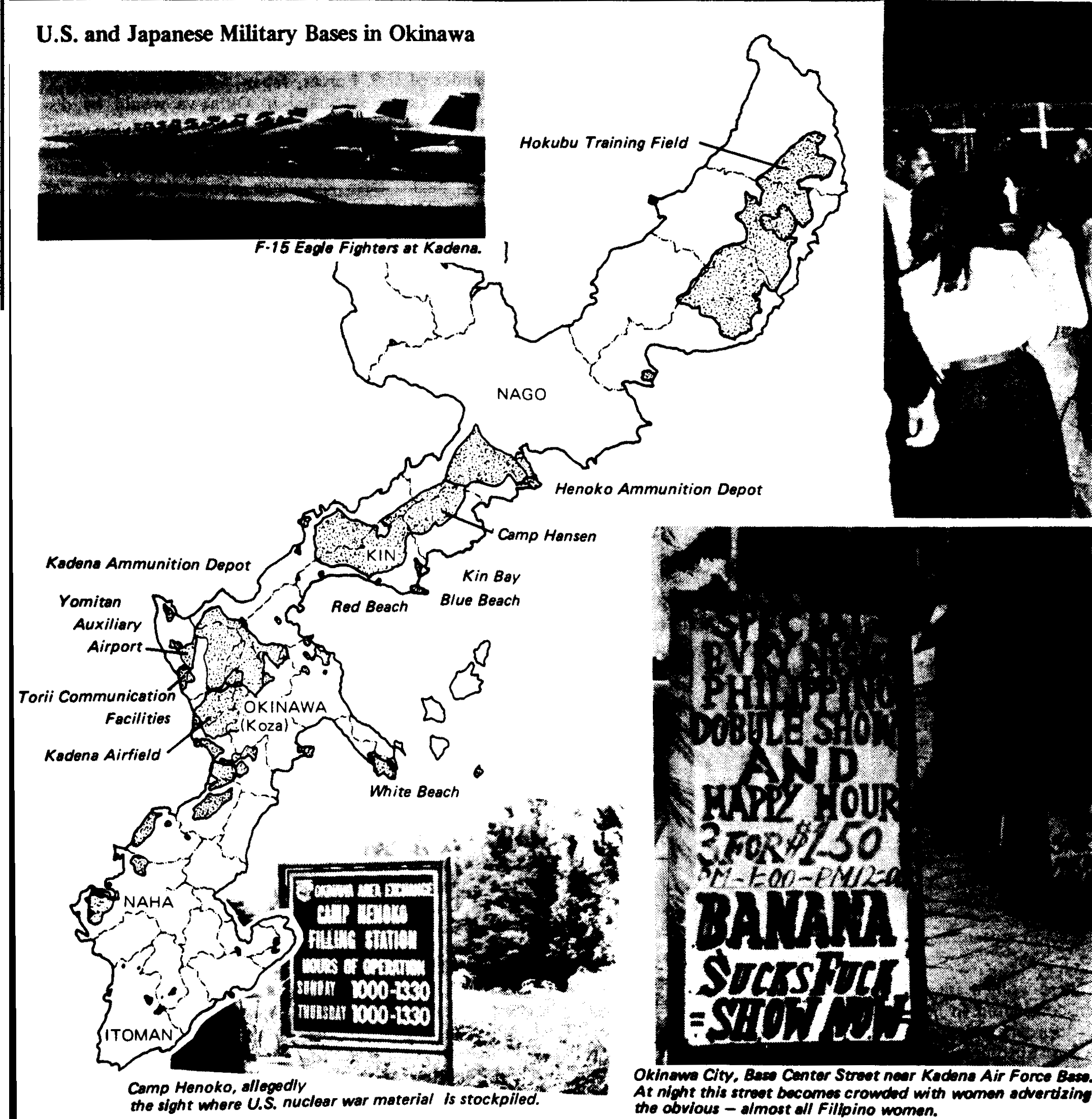 U.S. and Japanese military bases in Okinawa